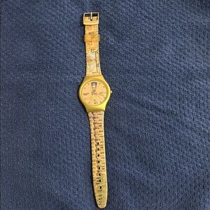 Gold Unique Egytian Women's Watch with Artistic Design